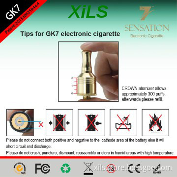 Xils new design clearomizer for ecig GK7 with high quality